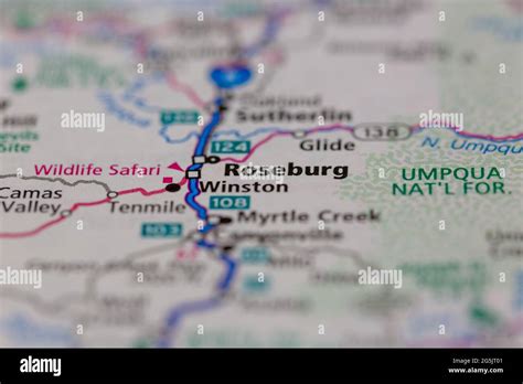 Roseburg Oregon Map - Map Of Counties Around London