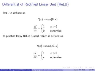 Cnn backpropagation derivation | PPT