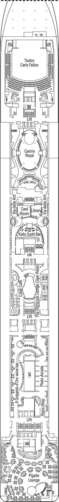 MSC Poesia Deck plan & cabin plan