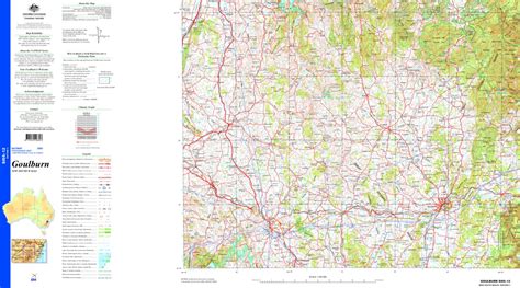 Goulburn SI55 - 12 Map by Geoscience Australia | Avenza Maps