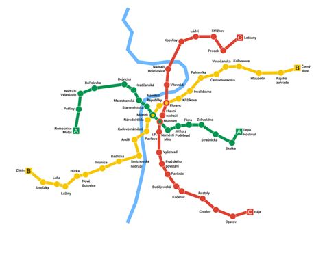 Prague Metro – Metro maps + Lines, Routes, Schedules