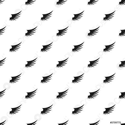 Birds wing pattern, simple style - stock vector | Crushpixel