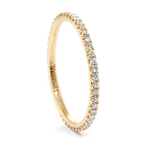 14K Yellow Gold Diamond Eternity Band, 1/3ctw - Perfect thin diamond ...