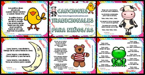 Canciones tradicionales para niños y niñas para cantar y bailar - Imagenes Educativas