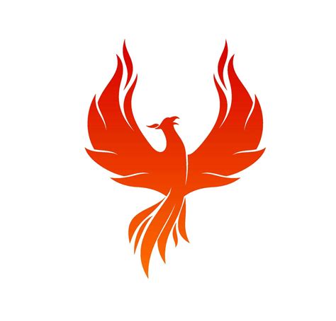 Phoenix bird symbol, fantastic animal tattoo 24081985 Vector Art at ...