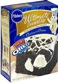 Pillsbury Cake Mix Cookies 'n Creme 16.9 oz Nutrition Information ...