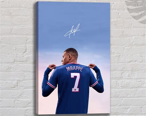 Kylian Mbappe Poster Soccer Player Print Kylian Mbappe - Etsy UK