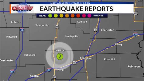 Earthquake reported in Central Illinois Wednesday Night