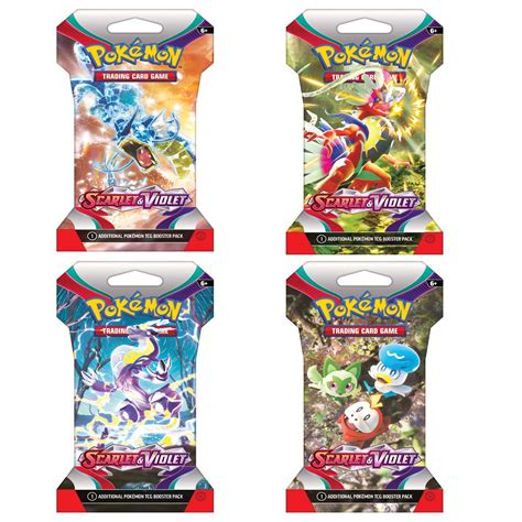 Pokemon Trading Card Game: Scarlet and Violet Sleeved Booster Pack ...