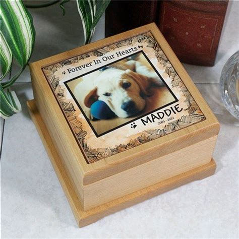 Personalized Memorial Wooden Urn » Pampered Paw Gifts