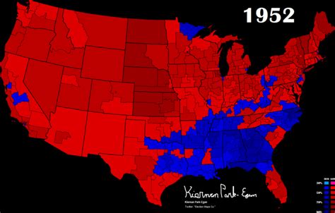 File:1952 United States Presidential Election, Results by Congressional ...