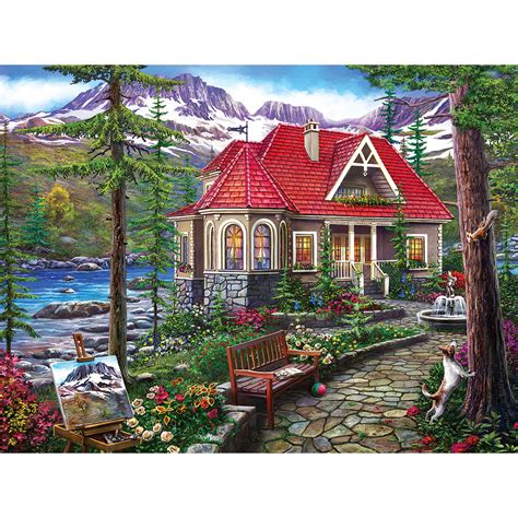 Countryside House 300 Large Piece Jigsaw Puzzle | Bits and Pieces