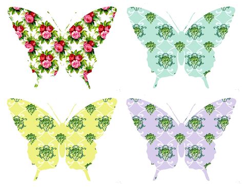 The Graphics Monarch: Digital Butterfly Collage Sheet Download Silhouette Cutouts
