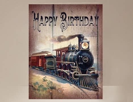 Train Birthday Card | Yesterday's Best