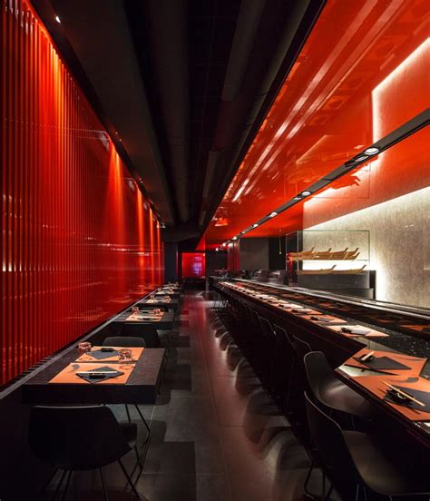 New Black N Red look of Japanese sushi maker restaurant in Rome, Italy ...