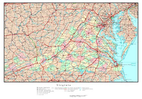 Virginia Map Printable