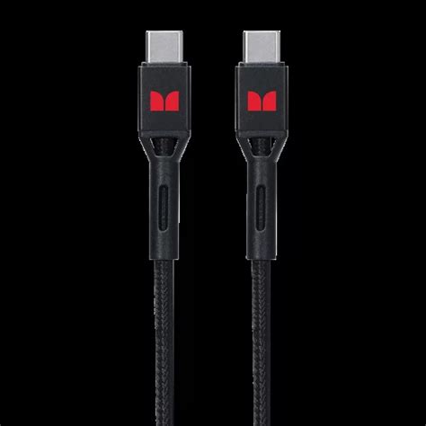 USB-C to USB-C Braided Cable – Black 1.2m | Monster