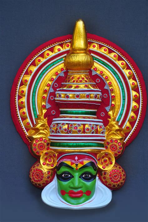 Kathakali Mask in Thrissur, Kerala, India - Olive Handicraft