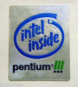 Original Intel Inside Pentium 3 Sticker 19 x 24mm 68 | eBay