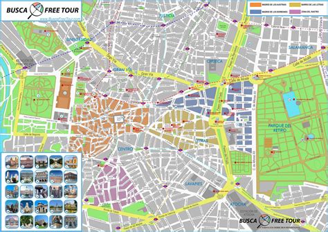 Mapa Turístico de Madrid | Mapa Centro de Madrid