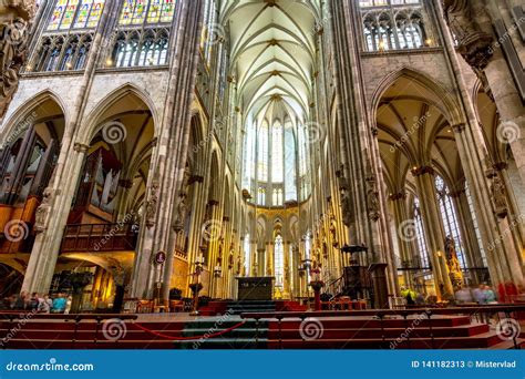 Interior of Cologne Cathedral, Germany Editorial Stock Photo - Image of ...