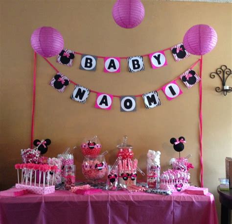 Minnie Mouse Baby Shower Decorations | FREE Printable Baby Shower ...