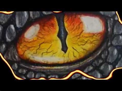 Drawing a Dragon Eye (with oil pastels and colored pencils) - YouTube