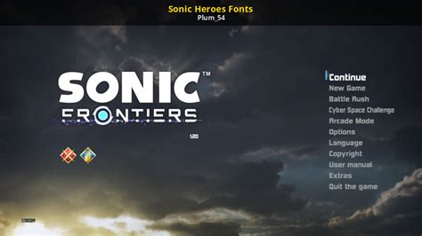 Sonic Heroes Fonts [Sonic Frontiers] [Mods]