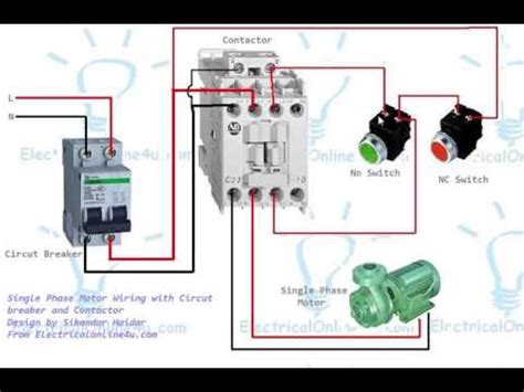 Magnetic Contactor Start Schematic Diagram