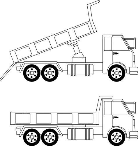 Dump Truck Industrial Transportation Background Vector, Industrial, Transportation, Background ...