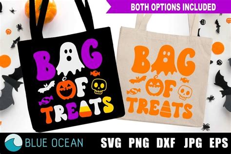 Trick or treat bag SVG, Bag for treats SVG, Kids Halloween