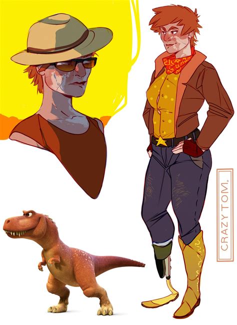 The Good Dinosaur by CrazyTom | Anime vs cartoon, Cartoon, Disney fan art