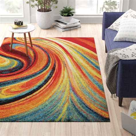 Zipcode Design™ Peyton Abstract Multicolor Area Rug & Reviews | Wayfair