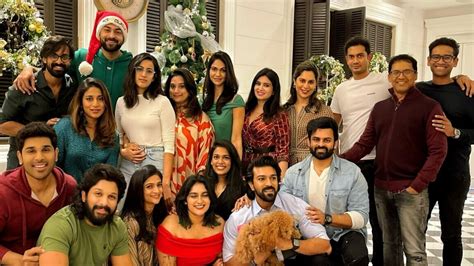 Ram Charan, Upasana host annual Christmas party with cousins Allu Arjun ...