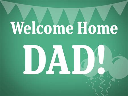 Welcome Home Dad Yard Sign - Signazon