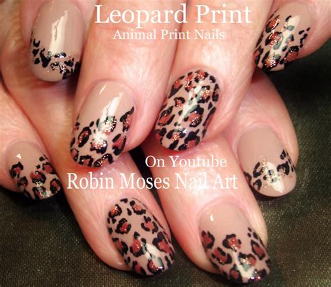 Robin Moses Nail Art: Leopard Print Nails Design Tutorials! "fall nails" "fall 2015" "halloween ...