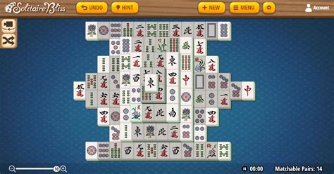 Play Mahjong Solitaire - Solitaire Bliss