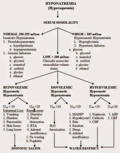 Hyponatremia flowchart | Medical School Survival Board | Pinterest | Hyponatremia and Flowchart