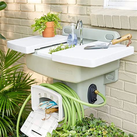 You Can Get A Garden Hose Sink That Doesn't Need Any Extra Plumbing