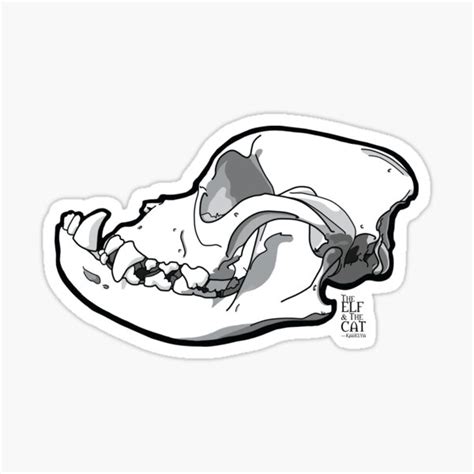 "Bulldog Skull" Sticker for Sale by Nendoras | Redbubble