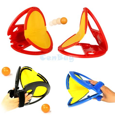 2pcs Hand Throw & Catch Ball Game Outdoor Hand Hold Ball Rackets Sports Toys Family Interactive ...