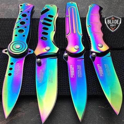 Rainbow Tactical Knife Set