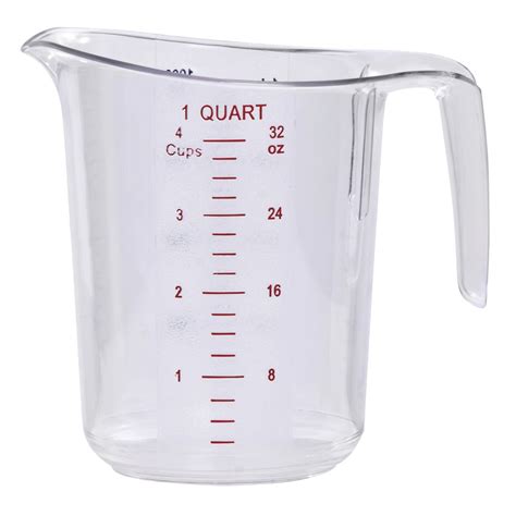 HUBERT® 1 qt Measuring Cup Clear Polycarbonate 191538032028 | eBay