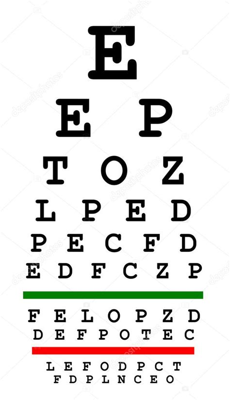 Eyesight test chart — Stock Photo © Violin #5152080