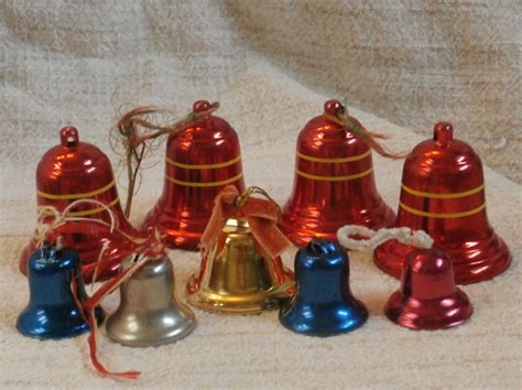 9 Vintage Christmas Bell Ornaments Decorations Lot Metal and | Etsy | Vintage christmas, Bell ...