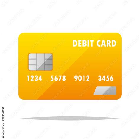 Debit card vector isolated illustration Stock Vector | Adobe Stock