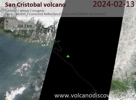 Latest Satellite Images of San Cristobal Volcano | VolcanoDiscovery