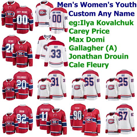 2020 Montreal Canadiens Jerseys Mens Ilya Kovalchuk Jersey Carey Price ...