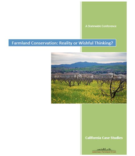 Farmland Conservation: Reality or Wishful Thinking? - FIC