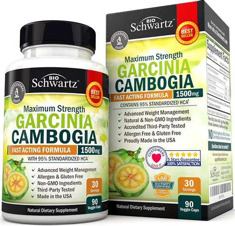 Amazon.com: Garcinia Cambogia - Píldoras de pérdida de peso - 1500 mg ...